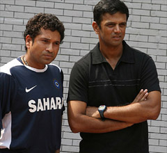 Sachin and Rahul Dravid Sachin and Rahul Dravid
