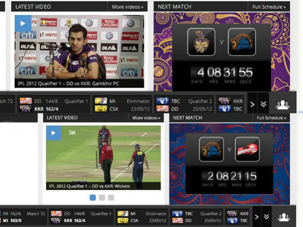 CSK in final, according to IPL site CSK in final, according to IPL site