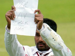 ICC fines Ramdin for Viv Richards jibe ICC fines Ramdin for Viv Richards jibe