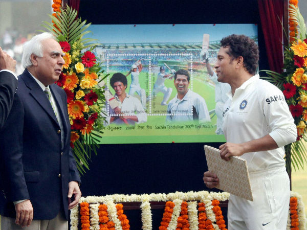 Special edition Tendulkar stamps Special edition Tendulkar stamps