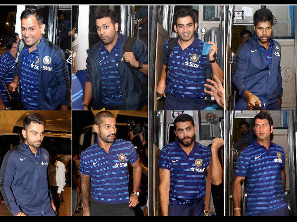 Team India leaves for England Team India leaves for England