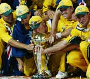 Australians with the World Cup